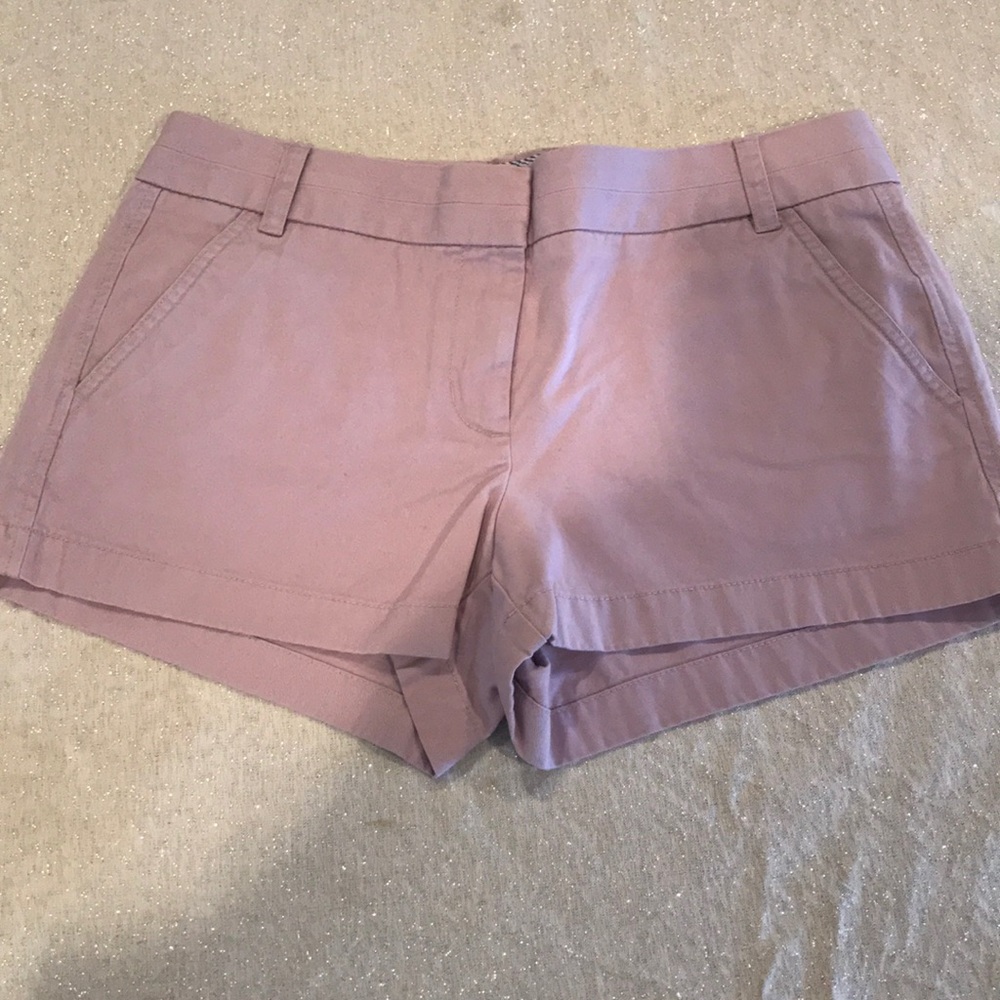 Lavender jcrew chino shorts